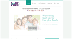Desktop Screenshot of ductdoctorhr.com